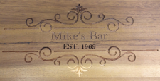medium size picture of engraved bar stool